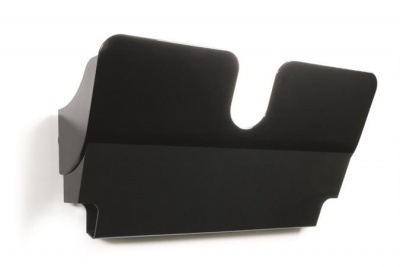 Prospektustartó, fali, fekvő, A4, mágneses, DURABLE "FLEXIPLUS", fekete