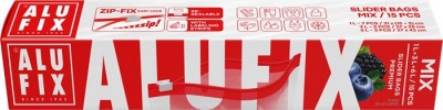 Cipzáras zacskó, 1 l, 3 l, 6 l, ALUFIX "Zipp Fix"