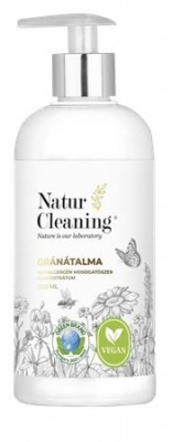 Mosogatószer koncentrátum, pumpás, 500 ml, NATURCLEANING, gránátalma