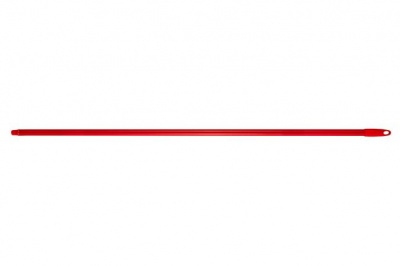Nyél, menetes, alukróm, 140 cm, BONUS "Heavy Duty", piros