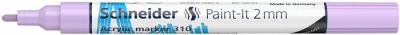 Dekormarker, akril, 2 mm, SCHNEIDER "Paint-It 310", pasztell-lila